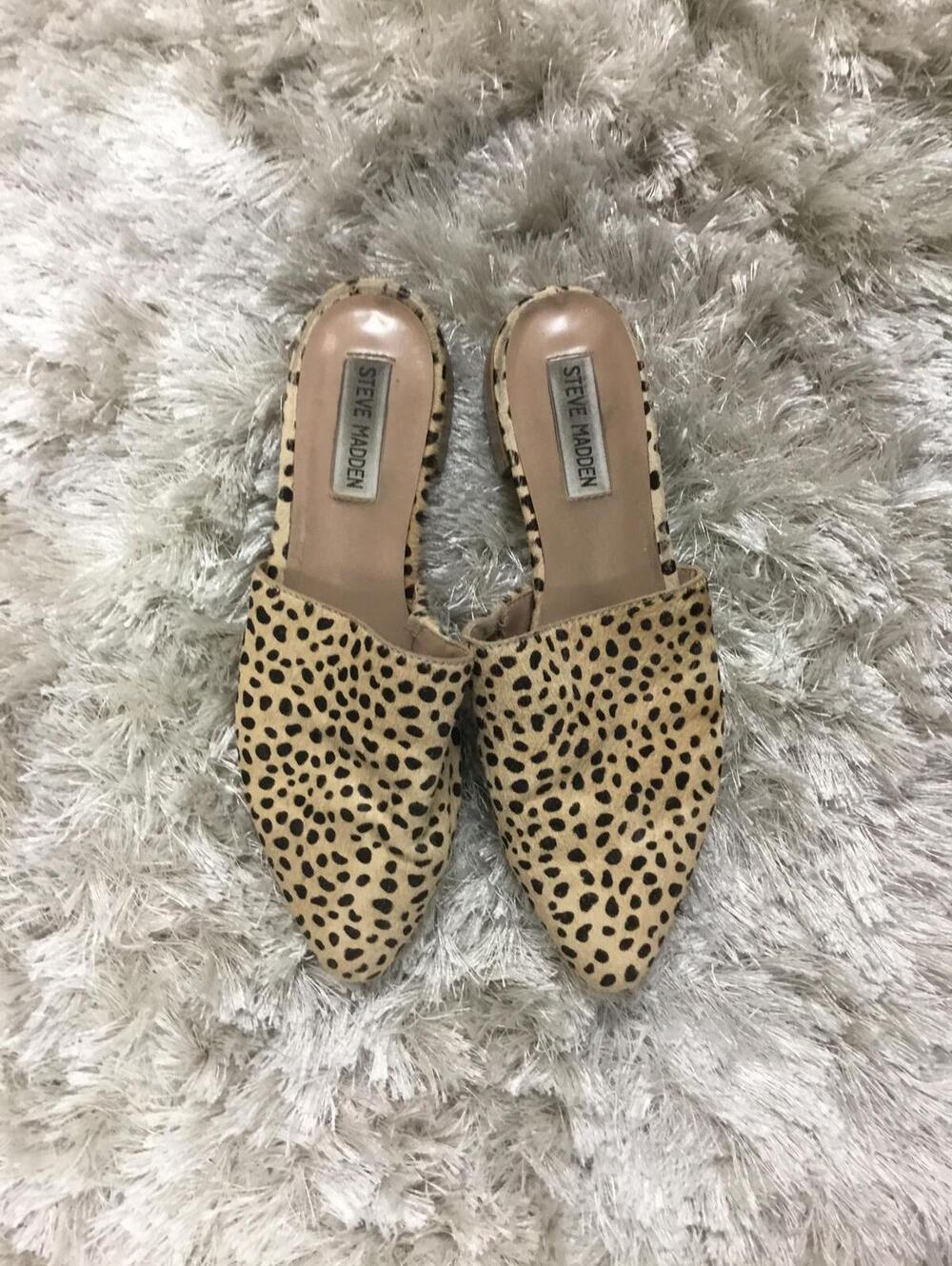 Steve Madden Women's Leopard Print Mules